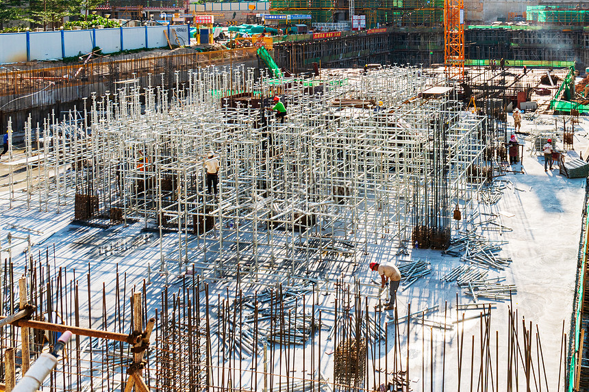 探索建筑之美 施工中建筑工地高清正版圖片501427141解析